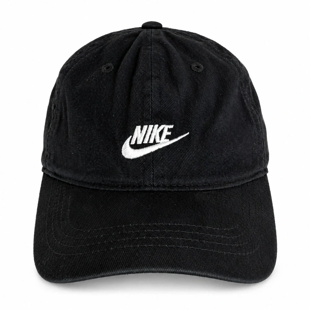 Nike Toddler Baseball Cap Black Cotton Embroidered Futura Logo Heritage86 Hat